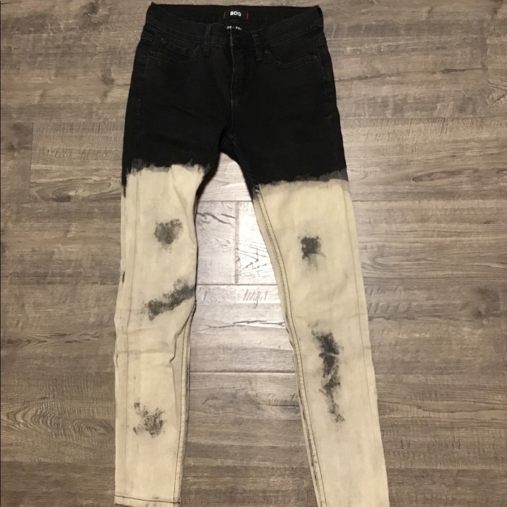 BDG Dip Dye Skinny Jean with Zipper Detail